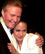 Angelina Jolie and her father, Jon Voight